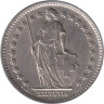  Швейцария. 1/2 франка 1969 год. Гельвеция. 