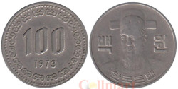 Южная Корея. 100 вон 1973 год.
