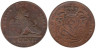  Бельгия. 1 сантим 1901 год. Лев. DES BELGES 