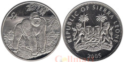 Сьерра-Леоне. 1 доллар 2005 год. Горилла.