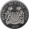  Сьерра-Леоне. 1 доллар 2005 год. Горилла. 
