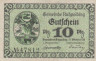  Бона. Германия. Рупольдинг 10 пфеннигов 1920 год. Нотгельд. (VF) 