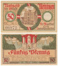  Бона. Германия. Майнинген 50 пфеннигов 1920 год. Нотгельд. (XF) 