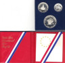  США. Набор монет 1976 год. 200 лет независимости США. (3 монеты в буклете) 