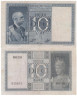  Бона. Италия 10 лир 1939 год. Виктор Эммануил III. (VG-F) 