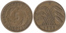  Веймарская республика. 5 рейхспфеннигов 1925 год. (F) 