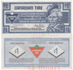 Бона. Канада 1 доллар 1998 год. Канадский купон на шины. (F)