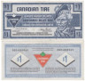  Бона. Канада 1 доллар 1998 год. Канадский купон на шины. (F) 