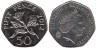  Гернси. 50 пенсов 2012 год. Цветы. 