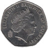  Гернси. 50 пенсов 2012 год. Цветы. 