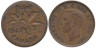  Канада. 1 цент 1947 год. Кленовый лист. 