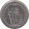  Швейцария. 1/2 франка 1975 год. 