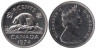  Канада. 5 центов 1974 год. Бобр. 