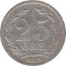 Швеция. 25 эре 1881 год. Король Оскар II. 