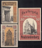  Набор банкнот. Германия. Нойбранденбург 10, 25, 50 пфеннигов 1922 год. Нотгельды, 3 штуки. (XF) 