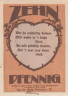  Бона. Германия. Нойкален 10 пфеннигов 1922 год. Нотгельд. (XF) 
