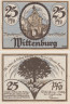  Бона. Германия. Виттенбург 25 пфеннигов 1922 год. Нотгельд. (XF) 