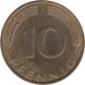  ФРГ. 10 пфеннигов 1995 год. (F) 