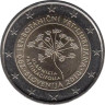  Словения. 2 евро 2010 год. 200 лет Ботаническому саду Любляны. 