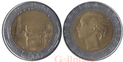 Италия. 500 лир 1985 год.