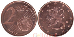 Финляндия. 2 евроцента 2012 год.