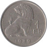  Бельгия. 1 франк 1939 год. Лев. BELGIQUE - BELGIE 