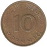  ФРГ. 10 пфеннигов 1996 год. (J) 