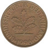  ФРГ. 10 пфеннигов 1996 год. (J) 