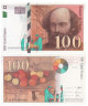  Бона. Франция 100 франков 1998 год. Поль Сезанн. (XF) 