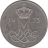  Дания. 10 эре 1973 год. Королева Маргрете II. 