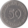  ФРГ. 50 пфеннигов 1975 год. (J) 