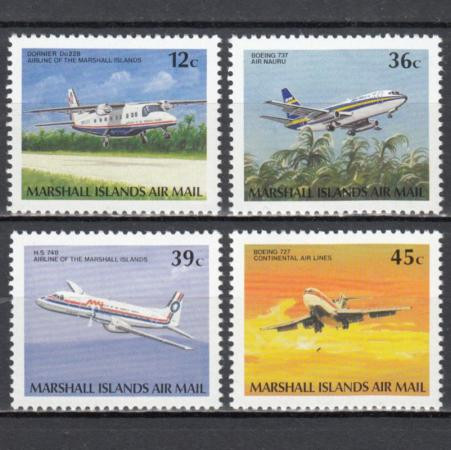  Набор марок. Маршалловы острова 1989 год. Самолеты. (4 марки) 