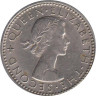  Новая Зеландия. 6 пенсов 1964 год. Разноклювая гуйя. 