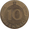  ФРГ. 10 пфеннигов 1996 год. (A) 