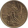  Франция. 10 евроцентов 2001 год. Сеятельница. 