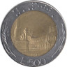  Италия. 500 лир 1987 год. 