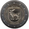  Латвия. 2 евро 2018 год. Земгале. (Исторические области Латвии) 