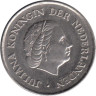  Нидерланды. 25 центов 1973 год. Королева Юлиана. 