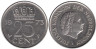  Нидерланды. 25 центов 1973 год. 