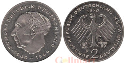 Германия (ФРГ). 2 марки 1976 год. Теодор Хойс. (D)