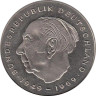  Германия (ФРГ). 2 марки 1976 год. Теодор Хойс. (D) 