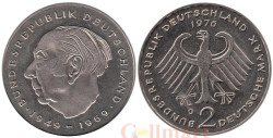 ФРГ. 2 марки 1976 год. Теодор Хойс, 20 лет Федеративной Республике (1949-1969). (D)