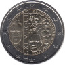  Люксембург. 2 евро 2015 год. 125 лет династии Нассау-Вейльбург. 