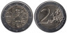  Люксембург. 2 евро 2015 год. 125 лет династии Нассау-Вейльбург. 