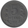  Германия. Бонн. 5 пфеннигов 1917 год. Дубовые ветки. Нотгельд. 