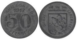 Германия. Эльберфельд. 50 пфеннигов 1917 год. Нотгельд.