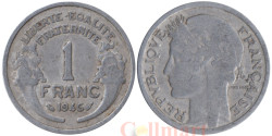Франция. 1 франк 1946 год. Тип Морлон. Марианна. (без отметки монетного двора)
