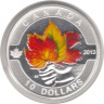  Канада. 10 долларов 2013 год. Кленовые листья. 
