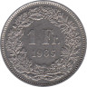  Швейцария. 1 франк 1985 год. Гельвеция. 