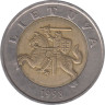  Литва. 5 лит 1998 год. Герб Литвы - Витис. 